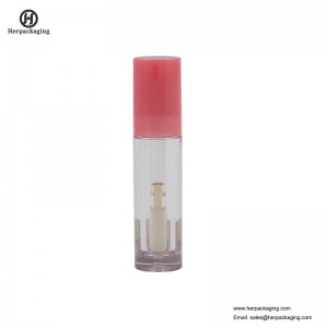 HCL306 หลอดพลาสติกลิปกลอสใสสำหรับผลิตภัณฑ์เครื่องสำอางสี flocked ลิปกลอ applicators