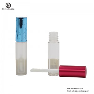 HCL307 หลอดพลาสติกลิปกลอสใสสำหรับผลิตภัณฑ์เครื่องสำอางสี flocked ลิปกลอ applicators