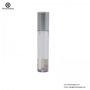 HCL309 หลอดพลาสติกลิปกลอสใสสำหรับผลิตภัณฑ์เครื่องสำอางสี flocked ลิปกลอ applicators